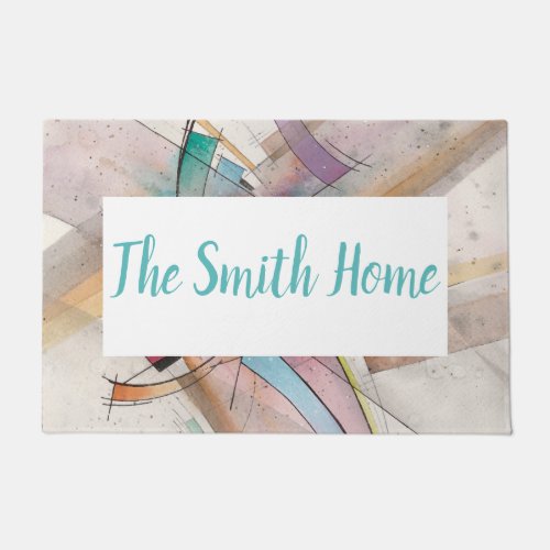 CANTATA in PASTEL MAJOR Abstract Art Doormat