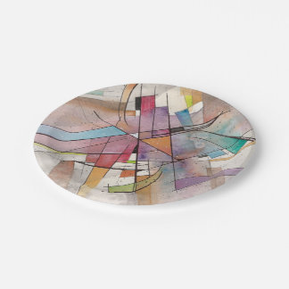 CANTATA in PASTEL MAJOR Abstract Art Paper Plates