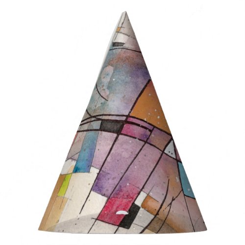 CANTATA in PASTEL MAJOR Abstract Art Party Hat