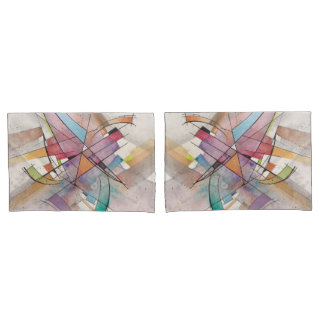 CANTATA in PASTEL MAJOR Abstract Art Pillow Case