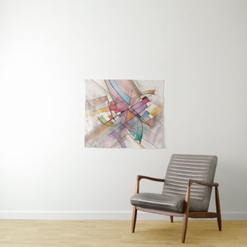 CANTATA in PASTEL MAJOR Abstract Art Tapestry