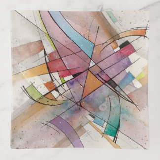 CANTATA in PASTEL MAJOR Abstract Art Trinket Tray