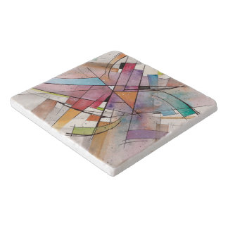 CANTATA in PASTEL MAJOR Abstract Art Trivet