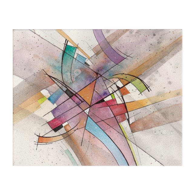 CANTATA in PASTEL MAJOR Abstract Art Watercolor (Front)