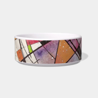 CANTATA in PASTEL MAJOR Abstract Art Watercolor Bowl