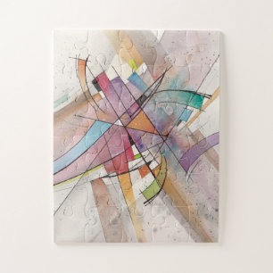 CANTATA in PASTEL MAJOR Abstract Art Watercolor Jigsaw Puzzle