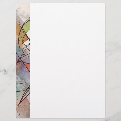 CANTATA in PASTEL MAJOR Abstract Art Watercolor Letterhead