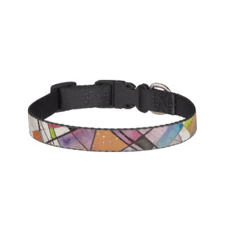 CANTATA in PASTEL MAJOR Abstract Art Watercolor Pet Collar