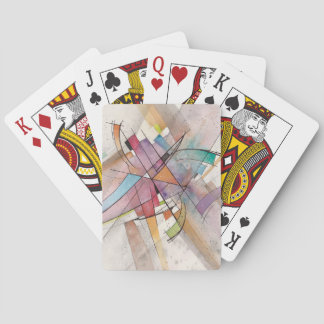 CANTATA in PASTEL MAJOR Abstract Art Watercolor Poker Cards