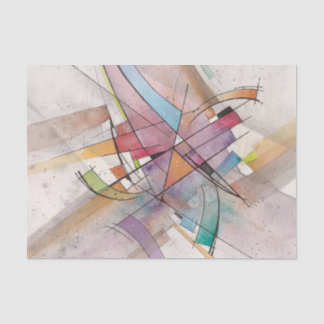 CANTATA in PASTEL MAJOR Abstract Art Watercolor Tissue Paper