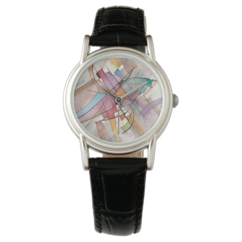 CANTATA in PASTEL MAJOR Abstract Art Watercolor Watch