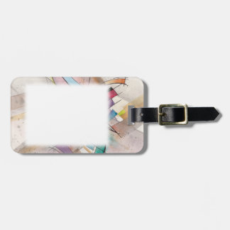 CANTATA in PASTEL MAJOR Abstract Watercolor Art Luggage Tag