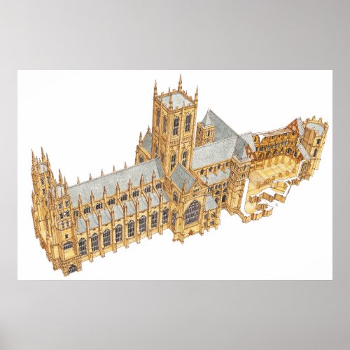 Canterbury Cathedral Great Britain Poster