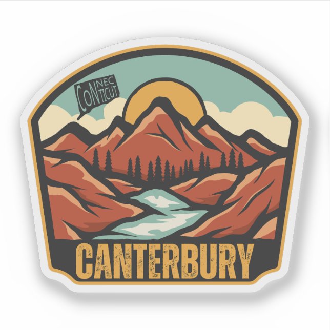 Canterbury, Connecticut Sticker (Front)