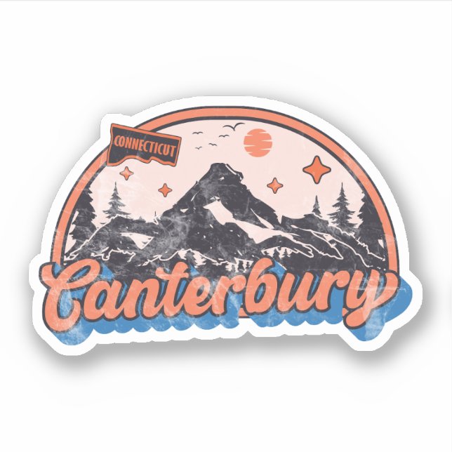Canterbury, Connecticut Sticker (Front)