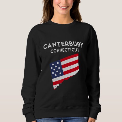 Canterbury Connecticut USA State America Travel Co Sweatshirt