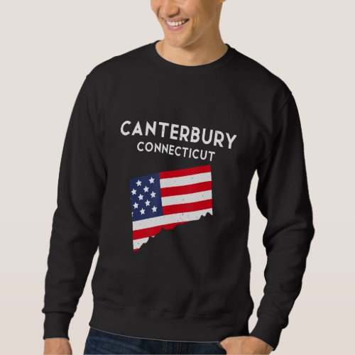 Canterbury Connecticut USA State America Travel Co Sweatshirt