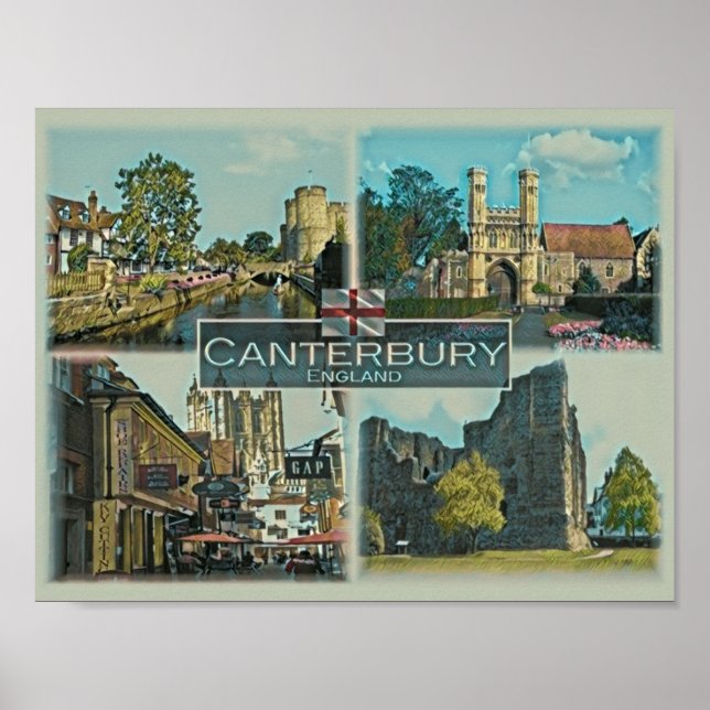 Canterbury - England - Europe - Poster (Front)