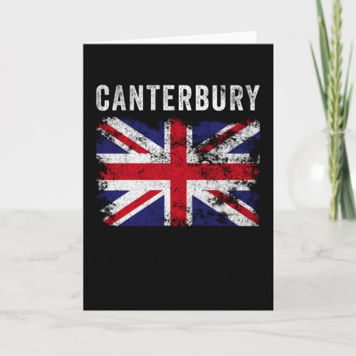 Canterbury UK Flag England Souvenir Card