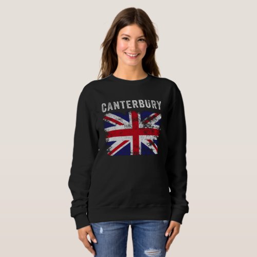 Canterbury UK Flag England Souvenir Sweatshirt