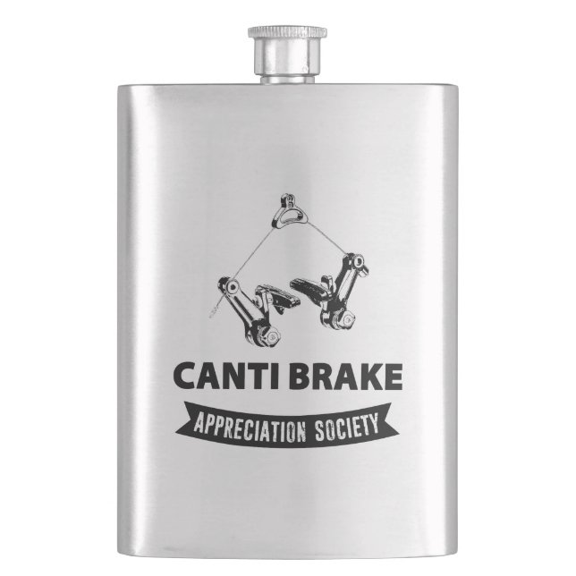 Canti Brake Appreciation Society Flask (Front)