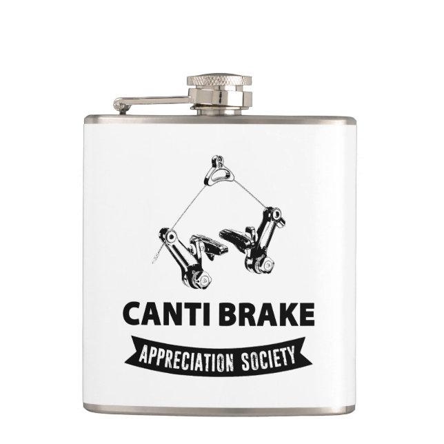 Canti Brake Appreciation Society Flask (Front)