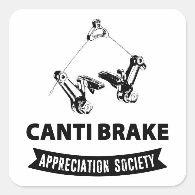 Canti Brake Appreciation Society Square Sticker (Front)
