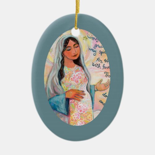 Canticle of Mary Christmas and Advent Ornament
