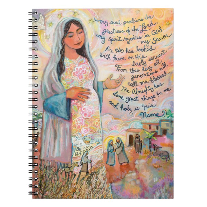 Canticle Of Mary Magnificat Prayer Journal Zazzle Com