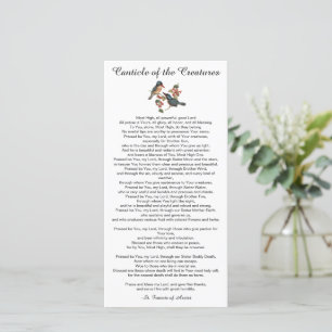 Canticle of the Creatures by St. Francis Flat Card