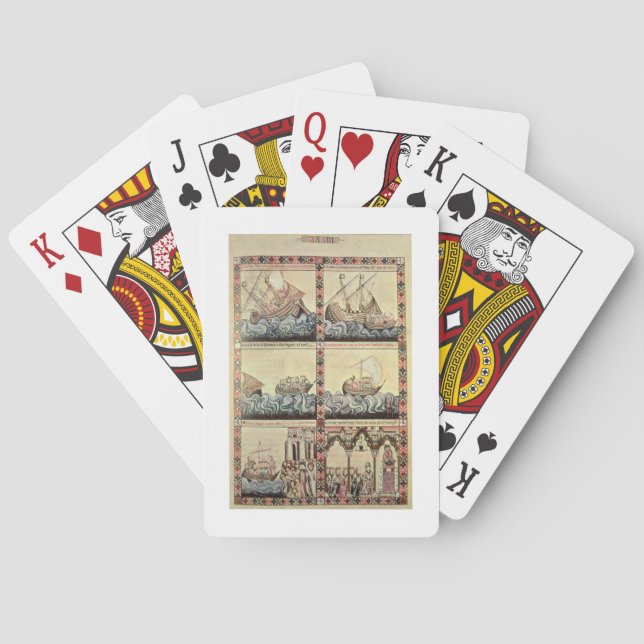 Cantiga 33, page from the 'Cantigas de Santa Maria Poker Cards (Back)