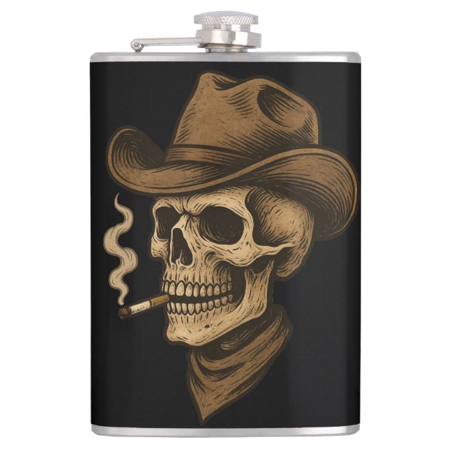 Cantil Enveloped CAVEIRA Flask (Front)