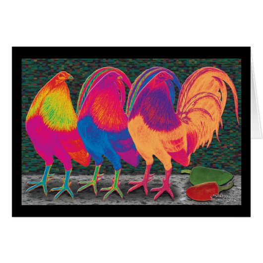 Cantina Roosters Cards (Front Horizontal)