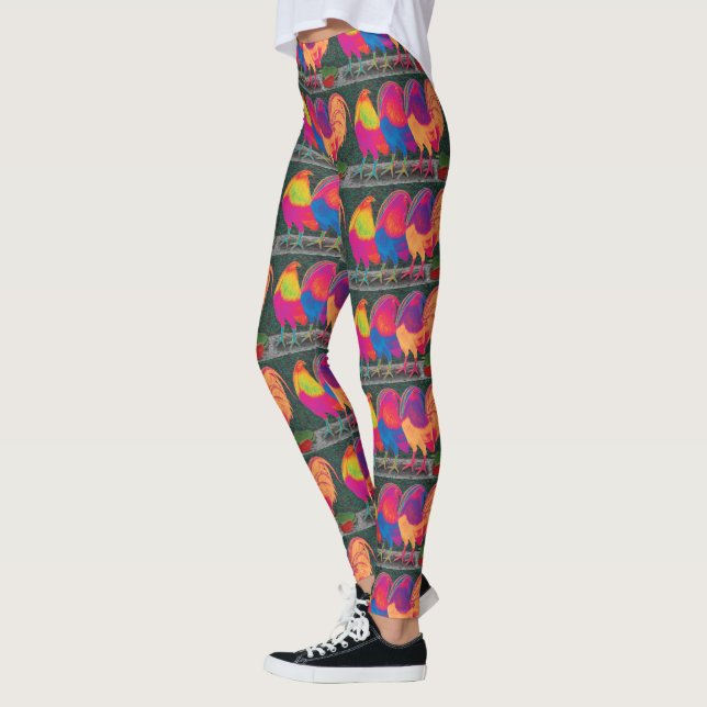 Cantina Roosters Leggings (Left)