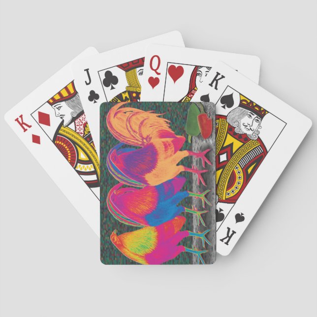 Cantina Roosters Poker Cards (Back)