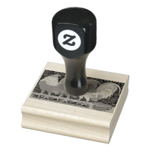 Cantina Roosters Rubber Stamp