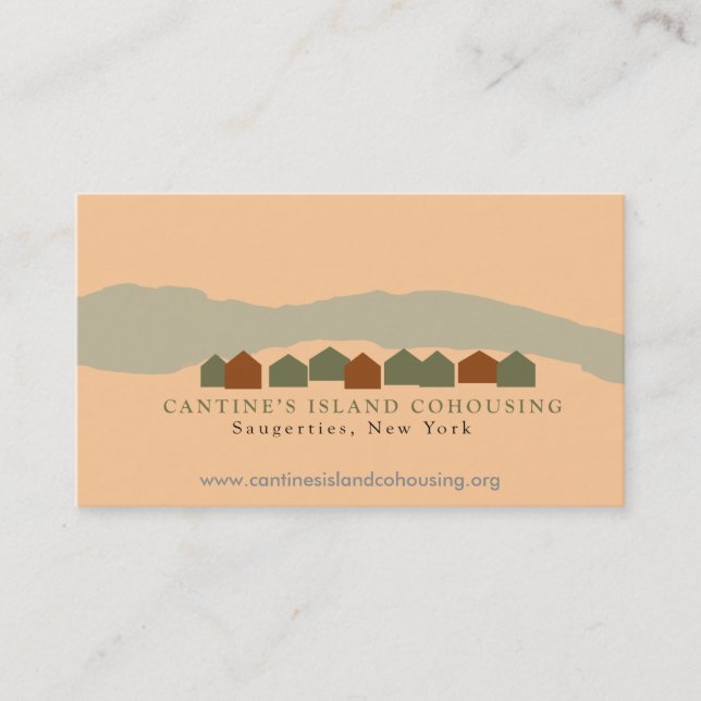 Cantine's Island Cohousing Business Cards (Front)