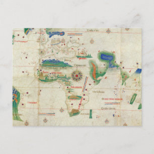 Cantino Planisphere 1502 Postcard