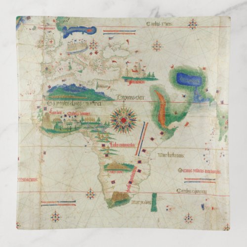 Cantino Planisphere  1502 Trinket Tray