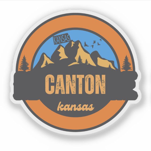 Canton, Kansas Sticker (Front)