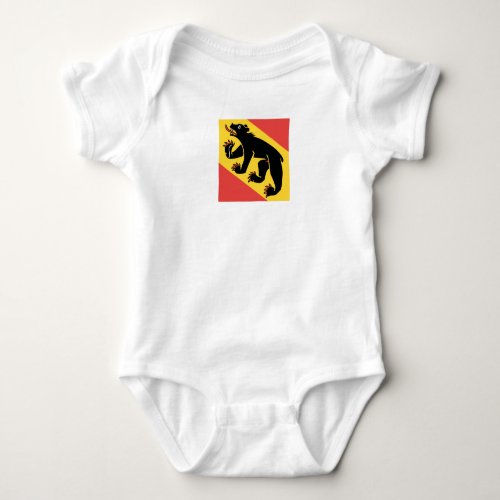 Canton of Bern flag Switzerland symbol Baby Bodysuit