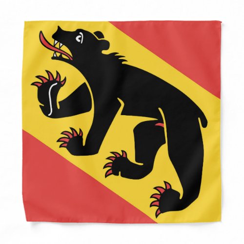 Canton of Bern flag Switzerland symbol Bandana