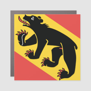 Canton of Bern flag Switzerland symbol Car Magnet