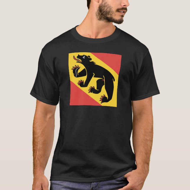 Canton of Bern flag Switzerland symbol T-Shirt (Front)