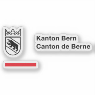 Canton of Bern logo, Switzerland Sticker