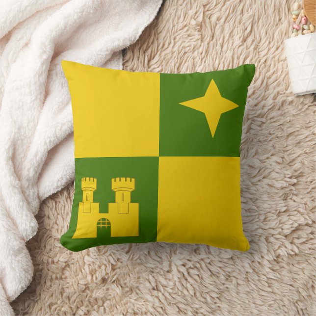 Canton of Castle North Populace Badge Throw Pillow (Blanket)