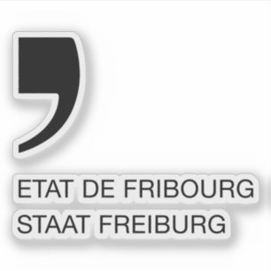Canton of Fribourg logo, Switzerland Sticker