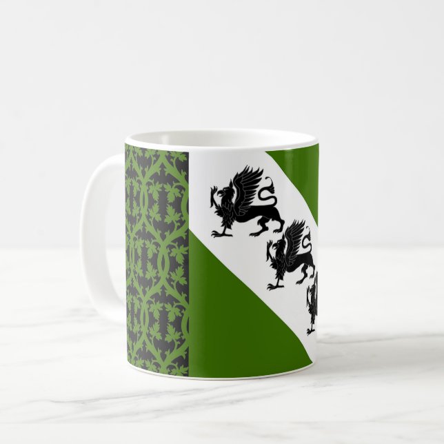 Canton of Gryphon Wald Populace Badge Coffee Mug (Front Left)