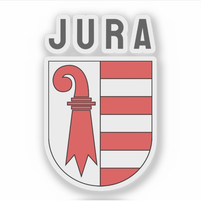 Canton of Jura coat of arms, SWITZERLAND Sticker (Front)