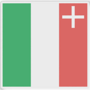 Canton of Neuchâtel (Neuchatel) flag, Switzerland Sticker